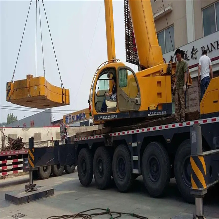 肇庆当地吊车出租|机器吊装|75吨|工厂搬迁服务